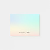 パステルパーソナライズされたウォーターカラースタイリッシュエレガント ポストイット (正面)