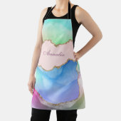 パステルパーソナライズされたウォーターカラー瑪瑙エプロン エプロン (インサイチュ)