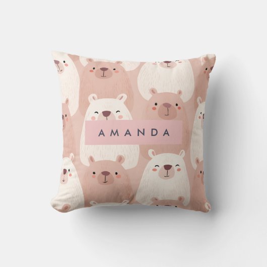 パステルパーソナライズされたカディブルキャピバラ クッション (正面)