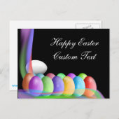 パステルパーソナライズされたカラーイースターエッグポストカード シーズンポストカード (正面/裏面)