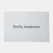 パステルパーソナライズされたドアマット | お客様のカスタム文字 ドアマット (正面)