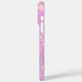 パステルパーソナライズされたピンクグリッターiPhoneケース Case-Mate iPhoneケース (裏面 / 左)