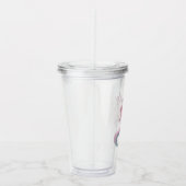 パステルパーソナライズされたピンクマーメイドタンブラー アクリルタンブラー (右)