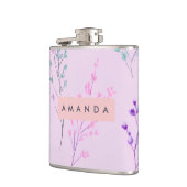 パステルパーソナライズされたフローラエレガント、 フラスク (左)