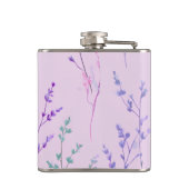 パステルパーソナライズされたフローラエレガント、 フラスク (裏面)