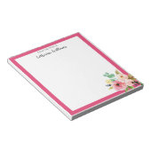 パステルパーソナライズされたフローラボーホネーム文房具 ノートパッド (アングル)