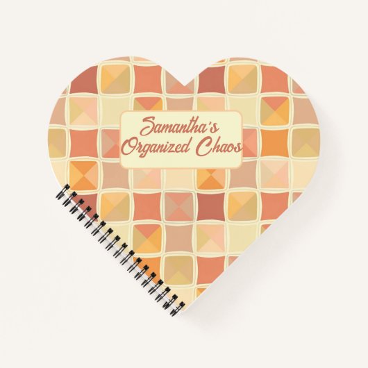 パステルパーソナライズされたプランナー – マイオーガナイズカオス ノートブック (正面)