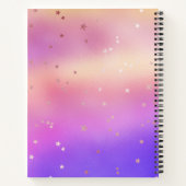 パステルパーソナライズされたベビージャーナル ノートブック (裏面)