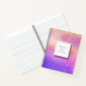 パステルパーソナライズされたベビージャーナル ノートブック (内部)