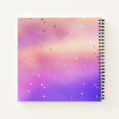 パステルパーソナライズされたベビージャーナル ノートブック (裏面)