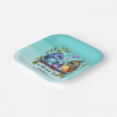 パステルパーソナライズされたベビーバードシャワー ペーパープレート (傾斜あり)