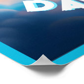 パステルパーソナライズされたベビーライオンウォールアート ポスター (角)