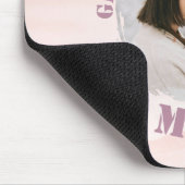 パステルパーソナライズされたマウスのピンクパッド マウスパッド (コーナー)