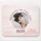 パステルパーソナライズされたマウスのピンクパッド マウスパッド (正面)