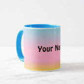 パステルパーソナライズされたマグ マグカップ (正面左)