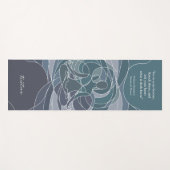 パステルパーソナライズされたモダンエレガント引用文 ヨガマット (正面(横))