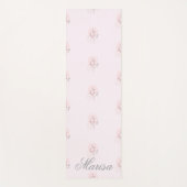 パステルパーソナライズされたヨガマット – 名前をカスタムする ヨガマット (正面)