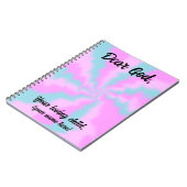 パステルパーソナライズされたリフレクション祈りの言葉ジャーナル ノートブック (左側)