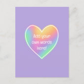 パステルパーソナライズされたレインボーポストカード ポストカード (正面)