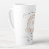 パステルパーソナライズされたレインボー | 母の日 – カフェラテマグ (左アングル)