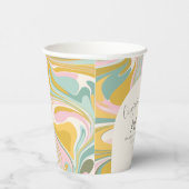 パステルパーソナライズされた抽象芸術卒業パーティー 紙コップ (右)