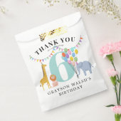 パステルパーティー動物バースデーパーティー フェイバーバッグ (封をした状態)