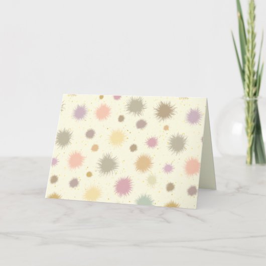 パステルパーティー花粉 – シームレスパターン。 カード (正面)
