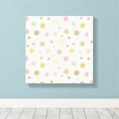 パステルパーティー花粉 – シームレスパターン。 キャンバスプリント (インサイチュ (ウッドフロア))