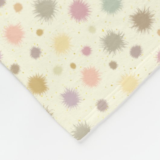 パステルパーティー花粉 – シームレスパターン。 フリースブランケット (角)