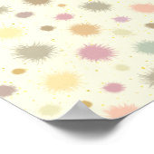 パステルパーティー花粉 – シームレスパターン。 ポスター (角)