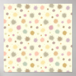 パステルパーティー花粉 – シームレスパターン。 ポスター