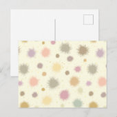 パステルパーティー花粉 – シームレスパターン。 ポストカード (正面/裏面)