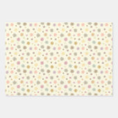 パステルパーティー花粉 – シームレスパターン。 ラッピングペーパーシート (正面3)