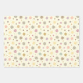 パステルパーティー花粉 – シームレスパターン。 ラッピングペーパーシート (正面)