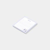 パステルパープルかわいいチビ（小さくかわいく書いた感じ）キティキャットハローヴ ポストイット (アングル)