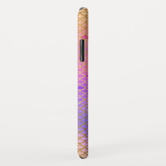 パステルパープルとオレンジマーメイドパターはかりで測ン Case-Mate iPhoneケース (裏面/右)