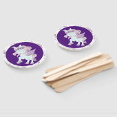 パステルパープルとホワイトユニコーン ハンドファン (組立なし)