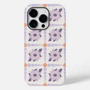 パステルパープルの装飾的なカラフルタイル Case-Mate iPhone 14 PROケース