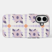 パステルパープルの装飾的なカラフルタイル Case-Mate iPhoneケース (裏面 (横))