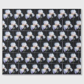 パステルパープルアイリスブロッサム ラッピングペーパー (フラット)