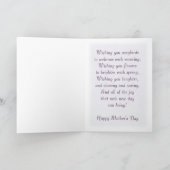 パステルパープルアイリスマザーズデイカード カード (内部)