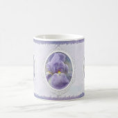 パステルパープルアイリスマザーズデイマグ コーヒーマグカップ (中央)