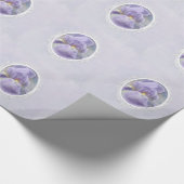 パステルパープルアイリスマザーズデイラッピング紙 ラッピングペーパー (コーナー)