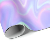 パステルパープルアンドミント抽象芸術 ラッピングペーパー (ロールコーナー)