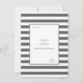 パステルパープルウォーターカラーフローラブライデスメイド 招待状 (裏面)