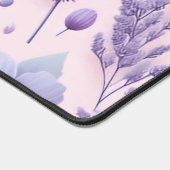 パステルパープルエステティックラベンダーフラワー デスクマット (コーナー)