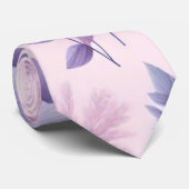 パステルパープルエステティックラベンダーフラワー ネクタイ (ロール)