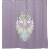 パステルパープルオラクル シャワーカーテン (正面)