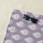 パステルパープルオラクル ビーチタオル (インサイチュ)