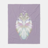 パステルパープルオラクル フリースブランケット (正面)